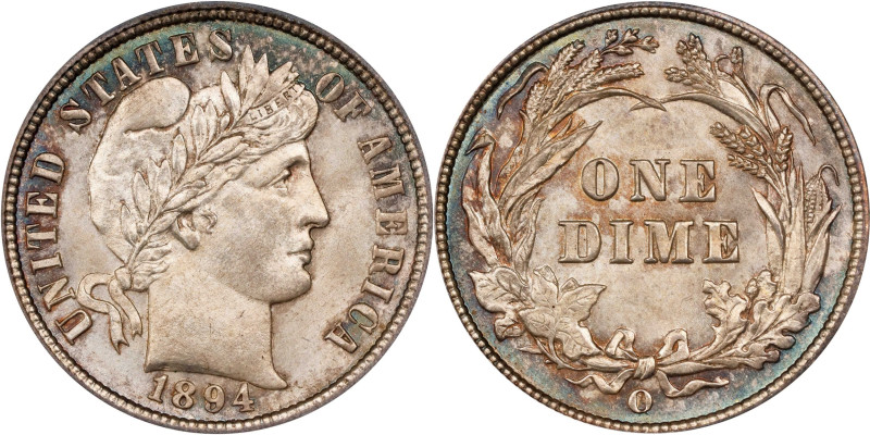 Seldom Offered Premium Gem 1894-O Dime
The Clapp-Eliasberg Specimen Purchased D...