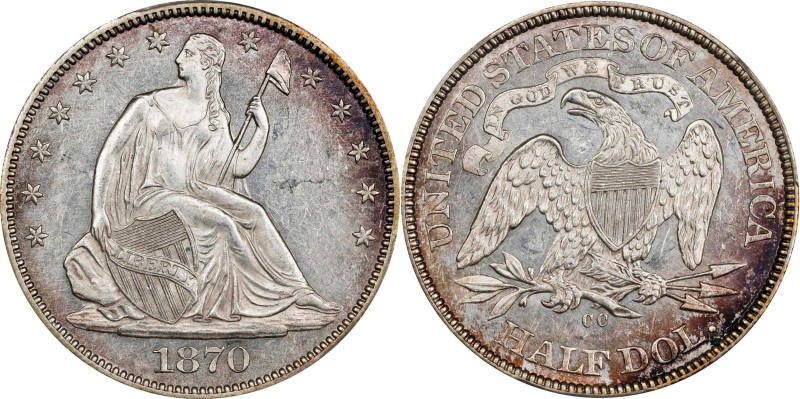 Fabled 1870-CC Half Dollar
Exceedingly Rare Mint State Preservation
1870-CC Li...