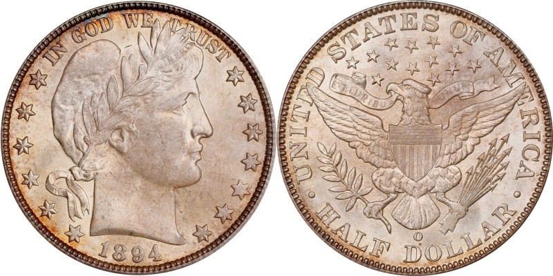 Outstanding 1897-O Half Dollar
1897-O Barber Half Dollar. MS-66+ (PCGS).
With ...