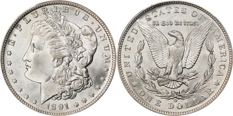 Sharply Struck Gem 1891-O Dollar
1891-O Morgan Silver Dollar. MS-65 (PCGS).
Th...