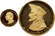 CZECHOSLOVAKIA. Gold Medallic 5 Ducats, ND (ca. 1968). NGC PROOF-66 Ultra Cameo.
KMX-M37. Mintage: 5,000. Commemorating Alexander Dubček and Jan Hus....