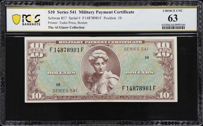 Military Payment Certificate. Series 541. $10. PCGS Banknote Choice Uncirculated...