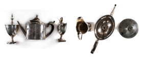 Ephraim Brasher Marked Silver Tea Service
Originally Owned by John Nicholas Bleecker Responsible for Removal of Cannon from Fort Ticonderoga for Wash...