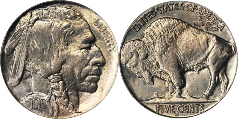 1915-D Buffalo Nickel. MS-66 (PCGS). CAC. OGH.
This endearing piece sports shar...