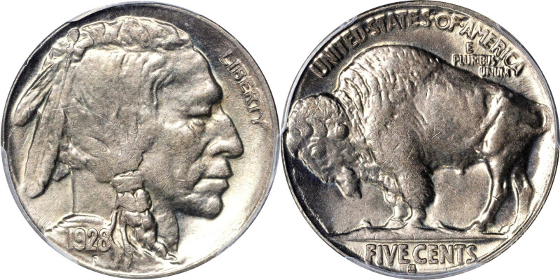 1928-S Buffalo Nickel. MS-65 (PCGS).
A condition rarity as a Gem that boasts a ...