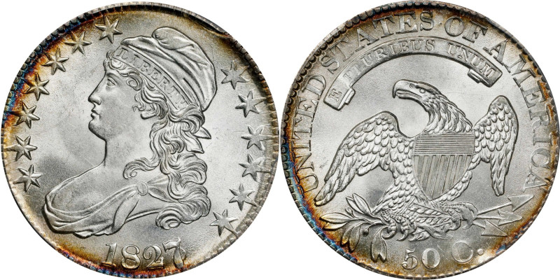 Beautiful Choice Mint Sate 1827/6
1827/6 Capped Bust Half Dollar. O-102. Rarity...