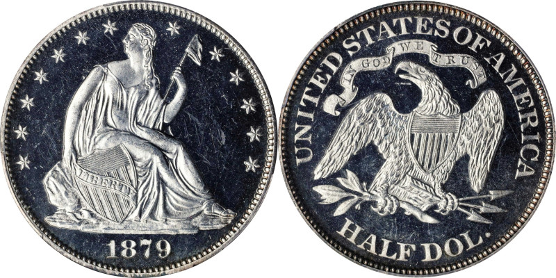 1879 Liberty Seated Half Dollar. WB-101. Type I Reverse. Proof-63 Cameo (PCGS)....