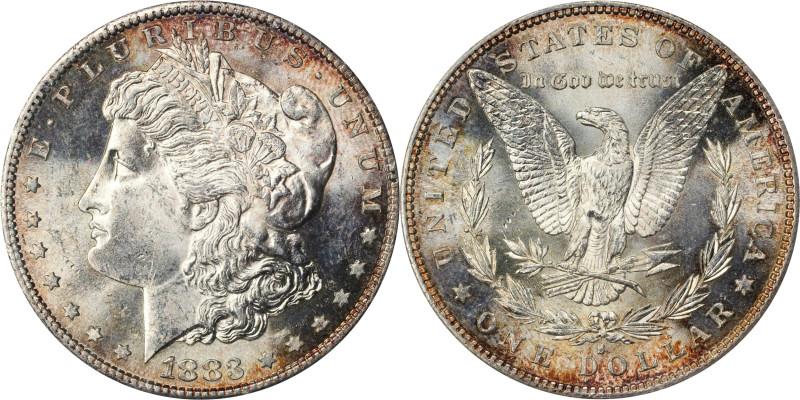 1883-S Morgan Silver Dollar. MS-63 (ICG).
While overshadowed by its 1884-S sibl...