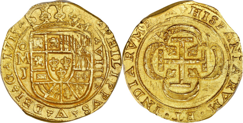 Boldly Struck Near-Gem Cob 8 Escudos
MEXICO. Cob 8 Escudos, 1715-Mo J. Mexico C...