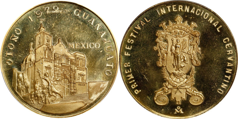 MEXICO. First International Music Festival in Guanajuato Gold Medal, 1972-Mo. Me...