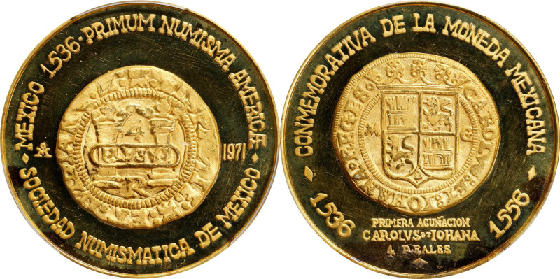 MEXICO. Mexico Numismatic Society Gold Medal, 1979-Mo. Mexico City Mint. PCGS SP...