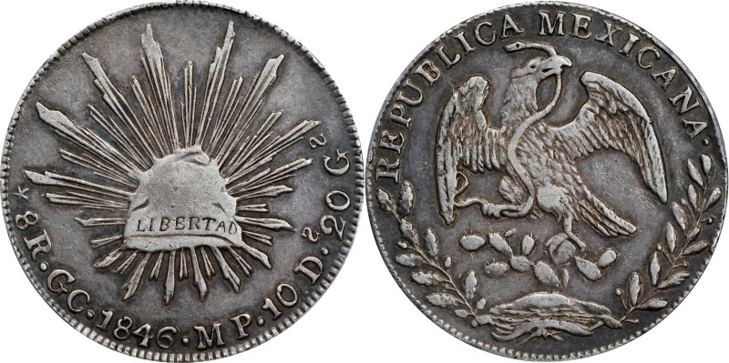 MEXICO. 8 Reales, 1846-GC MP. Guadalupe y Calvo Mint. PCGS EF-40.
KM-377.7; DP-...