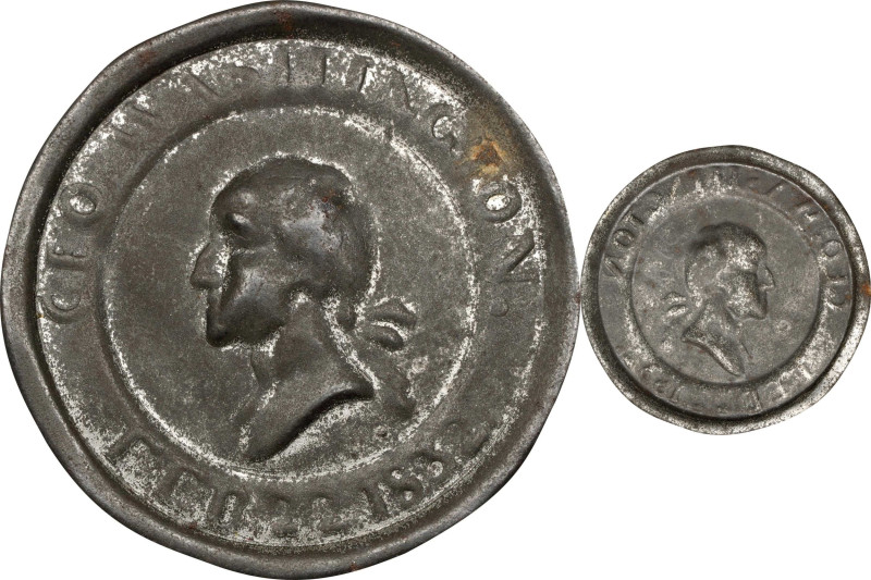 Extremely Rare 1832 Tinsmith's Medal
Distributed at the Philadelphia Civic Proc...