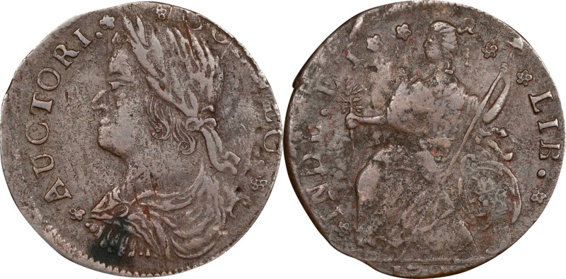 1788 Connecticut Copper. Miller 16.2-O, W-4605. Rarity-5. Draped Bust Left, INDL...