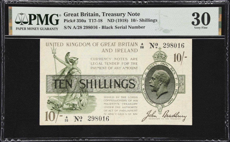 GREAT BRITAIN. Lords Commissioners of His Majesty's Treasury. 10 Shillings, ND (...