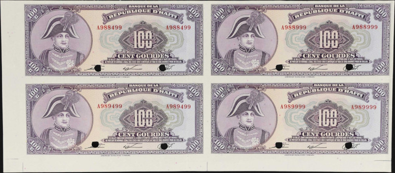 HAITI. Banque de la Republique d'Haïti. 100 Gourdes, ND (1979). P-236s. Uncut Sp...