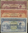 TRINIDAD & TOBAGO. Lot of (3). Government of Trinidad and Tobago. 1, 2 & 5 Dollars, 1935-39. P-5a, 6a & 7b.
Various different dates are seen on this ...