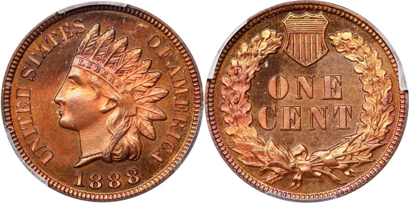 1888 Indian Cent. Proof-65 RB (PCGS). CAC.
PCGS# 2352. NGC ID: 22AA.
From the ...