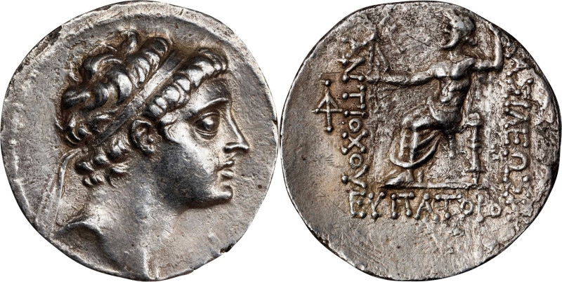 SYRIA. Seleukid Kingdom. Antiochos V Eupator, 164-162 B.C. AR Tetradrachm (15.90...