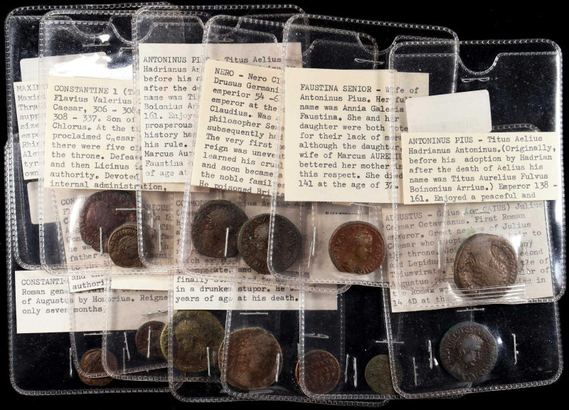 MIXED LOTS. Group of Bronze Issues (13 Pieces), ca. A.D. 1st-4th Centuries. Grad...