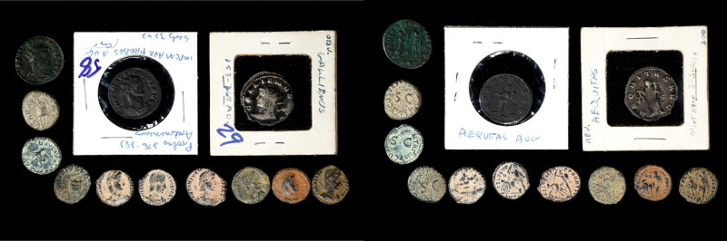 MIXED LOTS. Group of Bronze and Silver Issues (12 Pieces), ca. A.D. 1st to 4th C...