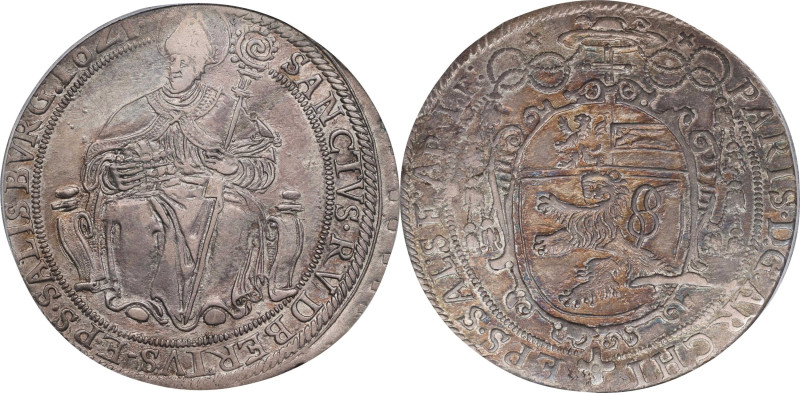 AUSTRIA. Salzburg. Taler, 1621. Salzburg Mint. Paris von Lodron. PCGS Genuine--C...