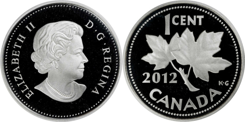 CANADA. Silver Cent, 2012. Royal Canadian Mint. Elizabeth II. BRILLIANT PROOF.
...