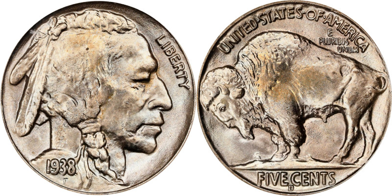 1938-D/S Buffalo Nickel. MS-65 (ICG).
PCGS# 3985. NGC ID: 22T3.
From the Knohl...