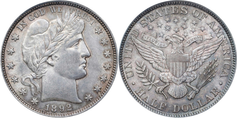 1892 Barber Half Dollar. MS-61 (ANACS). OH.
PCGS# 6461. NGC ID: 24LF.
From the...