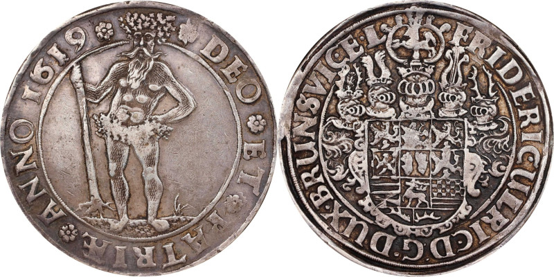 GERMANY. Brunswick-Luneburg: Brunswick. Taler, 1619. Zellerfeld Mint. Friedrich ...