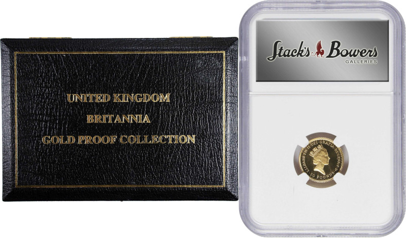 GREAT BRITAIN. Gold Britannia Proof Set (4 Pieces), 1990. Elizabeth II. All NGC ...