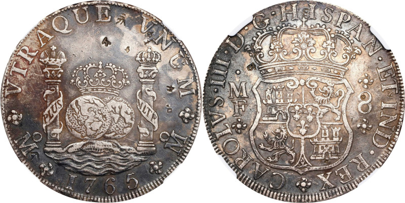 MEXICO. 8 Reales, 1765-Mo MF. Mexico City Mint. Charles III. NGC EF Details--Cho...