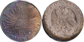 MEXICO. 8 Reales, 1885-Go RR. Guanajuato Mint. PCGS MS-62.
KM-377.8; DP-Go68.

Estimate: $150.00- $200.00