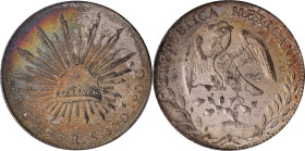 MEXICO. 8 Reales, 1893-Go RS. Guanajuato Mint. PCGS MS-62.
KM-377.8; DP-Go76.

Estimate: $200.00- $400.00