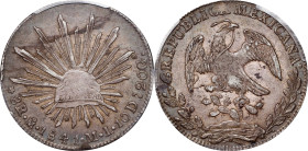 MEXICO. 8 Reales, 1841-Mo ML. Mexico City Mint. PCGS AU-53.
KM-377.10; DP-Mo24.

Estimate: $100.00- $200.00