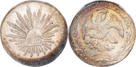 MEXICO. 8 Reales, 1881-Zs JS. Zacatecas Mint. PCGS AU-55.
KM-377.13; DP-Zs66.

Estimate: $60.00- $100.00