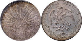 MEXICO. 8 Reales, 1887-Zs FZ. Zacatecas Mint. PCGS MS-61.
KM-377.13; DP-Zs73.

Estimate: $100.00- $150.00