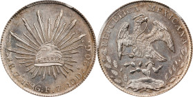 MEXICO. 8 Reales, 1896-Zs FZ. Zacatecas Mint. PCGS MS-63.
KM-377.13; DP-Zs82.

Estimate: $200.00- $400.00