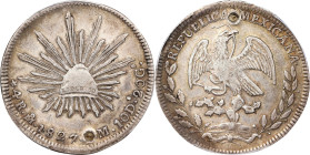 MEXICO. 4 Reales, 1827/6-Mo JM. Mexico City Mint. PCGS Genuine--Holed, EF Details.
KM-375.6.

Estimate: $100.00- $200.00