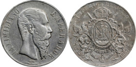 MEXICO. Peso, 1867-Mo. Mexico City Mint. Maximilian I. PCGS Genuine--Cleaned, EF Details.
KM-388.1.

Estimate: $300.00- $500.00