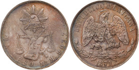 MEXICO. Peso, 1871-Mo M. Mexico City Mint. PCGS Genuine--Cleaned, AU Details.
KM-408.5.

Estimate: $50.00- $100.00