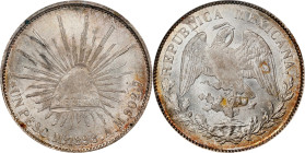 MEXICO. Peso Restrike, "1898"-Mo AM (1949). San Francisco Mint. PCGS MS-63.
KM-409.2.

Estimate: $200.00- $300.00