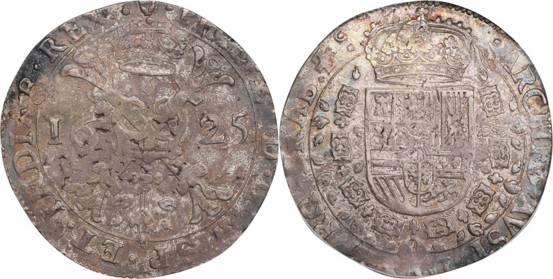 SPANISH NETHERLANDS. Brabant. Patagon, 1625. Antwerp Mint. Philip IV. PCGS Genui...