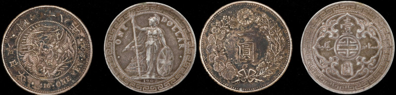 MIXED LOTS. Duo of Silver Issues (2 Pieces), 1885 & 1902. Grades: VERY FINE.
1)...