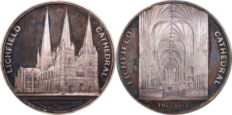 GREAT BRITAIN. Lichfield Cathedral Silver Medal, ND (1975). By Fattorini (with o...