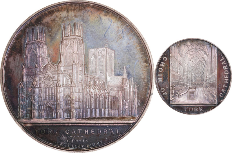 GREAT BRITAIN. York Cathedral Silver Medal, ND (1975). By Fattorini (with origin...