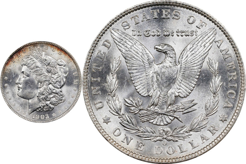 1903-O Morgan Silver Dollar. MS-62 (PCGS).
PCGS# 7286. NGC ID: 256S.
From the ...