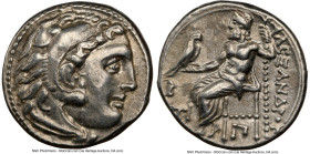 MACEDONIAN KINGDOM. Alexander III the Great (336-323 BC). AR drachm (16mm, 12h). NGC XF. Posthumous issue, Colophon, ca. 310-301 BC. Head of Heracles ...