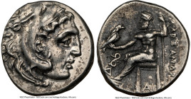 MACEDONIAN KINGDOM. Alexander III the Great (336-323 BC). AR drachm (17mm, 6h). NGC XF, brushed. Early posthumous issue, Lampsacus, ca. 323-317 BC. He...
