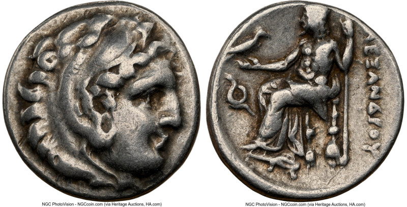 MACEDONIAN KINGDOM. Alexander III the Great (336-323 BC). AR drachm (17mm, 12h)....